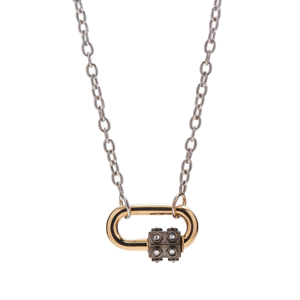 Marla Aaron 14k White Gold Pulley Chain
