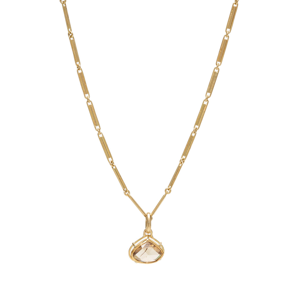 Tura Sugden 18k Handmade Trombone Chain Necklace